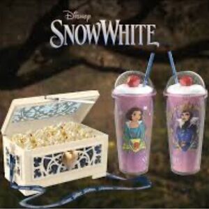New 2025 Disney Snow White Snow Globe Cup Tumbler collectible Exclusive! 🍿